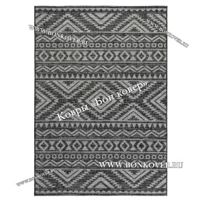 Безворсовый ковер дизайн 148 Черный new