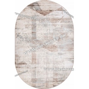 Ковер комнатный дизайн 07 Бежевый Овал